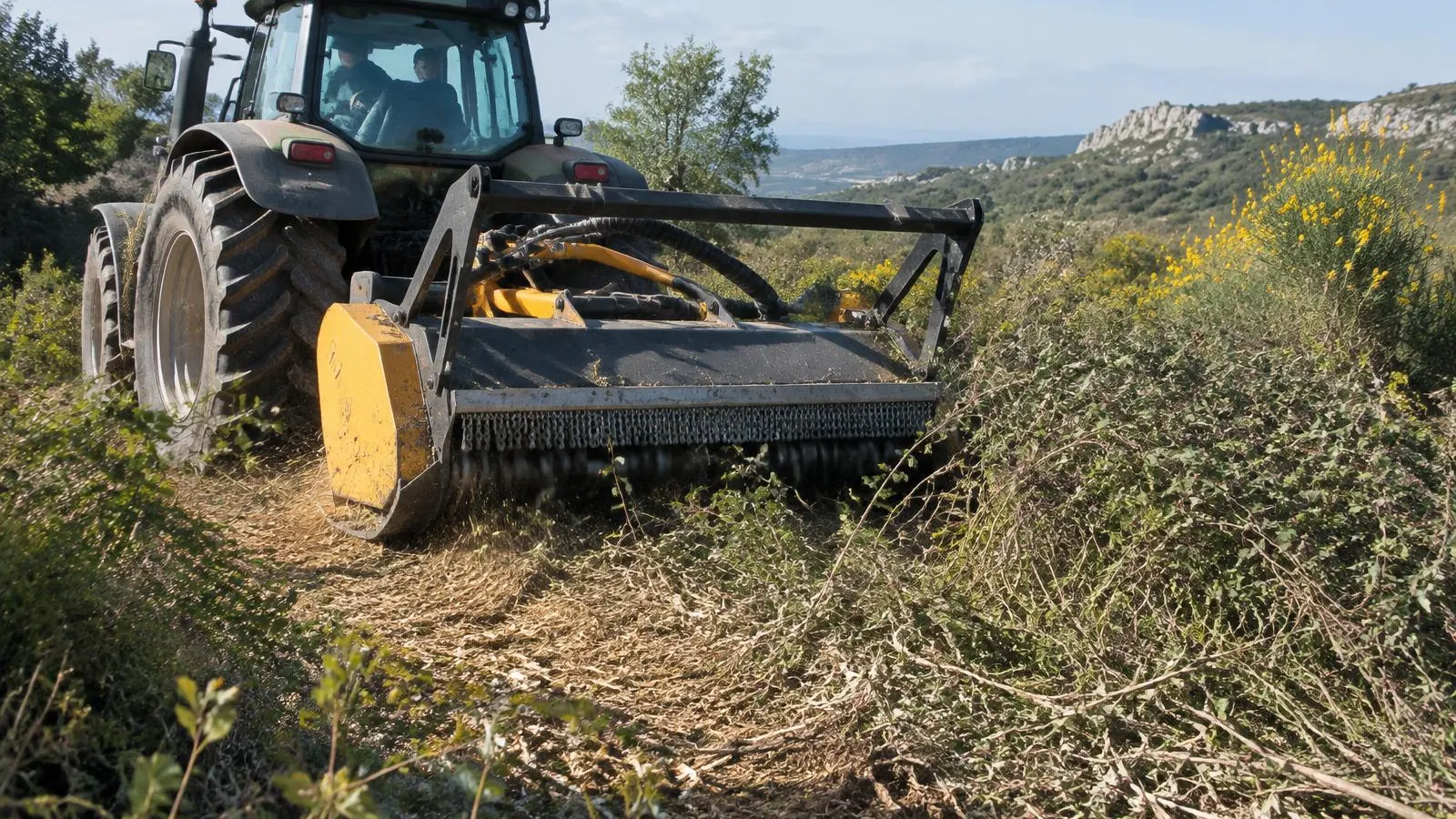 Débroussaillage mécanisé de ronciers et broussailles